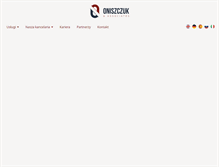 Tablet Screenshot of oniszczuk.com